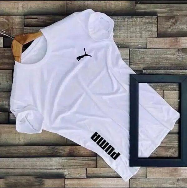 Puma Men's Classic Graphic T-Shirt – Premium White Cotton