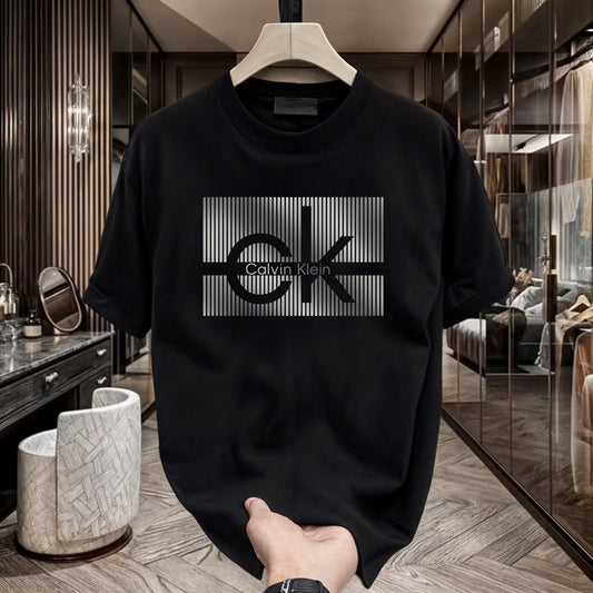 CK Men's Graphic Print Crewneck T-Shirt Black