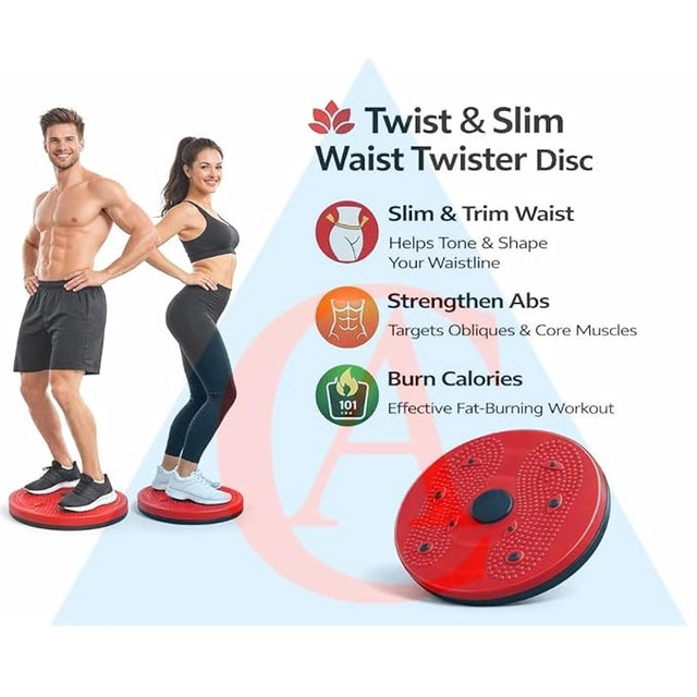 Twist & Slim Waist Twister Disc, Abdominal Exerciser, Body Toner, Fat Burner