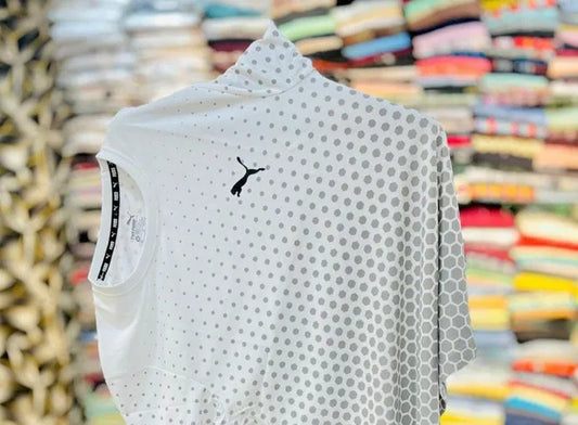 Puma Men's White Graphic T-Shirt – Premium White