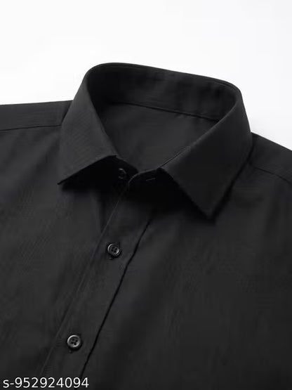 Men's Premium Crinkle Textured Full Sleeve Shirt (Pack of 2)