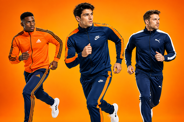 Men Tracksuit Orange Theme